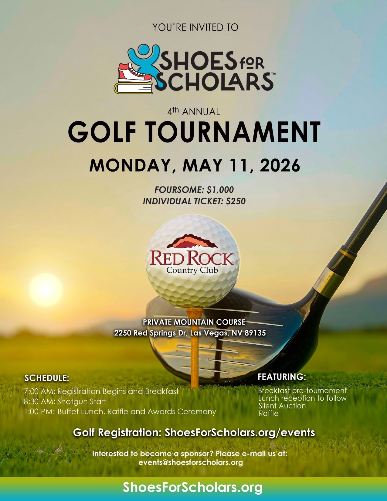 Shoes For Scholars Golf Tournament 2026 Shoes For Scholars Golf Tournament 2026